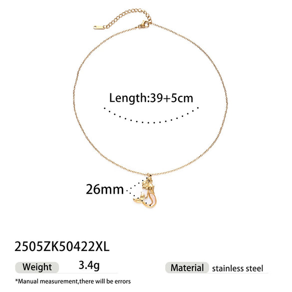 Titanium Steel Electroplated Necklace Ring Earrings Set For Women