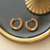 Titanium Steel Electroplated Ushaped Earrings For Women Retro Drop Glaze Dark Green Blue Wine Red