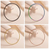 Titanium Steel Electroplated Women's Linear Closed Bracelet