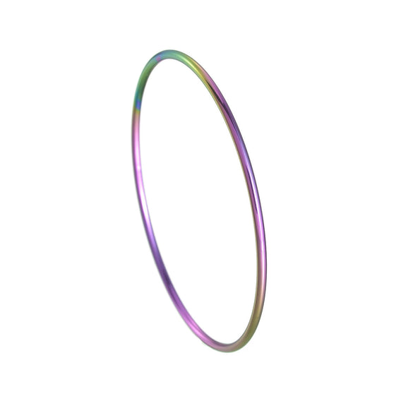 Titanium Steel Electroplated Women's Linear Closed Bracelet