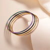 Titanium Steel Electroplated Women's Linear Closed Bracelet