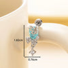 Titanium Steel Electroplating Butterfly Pendant Earrings For Girls