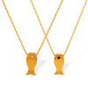 316L Stainless Steel Electroplating Women's Fashion Necklace With Diamond French Romantic Design