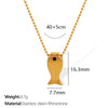 316L Stainless Steel Electroplating Women's Fashion Necklace With Diamond French Romantic Design