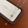 Titanium Steel Elegant Circle Tassel Clavicle Chain Necklace With Electroplating And Geometric Design For Women