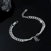 Titanium Steel English Alphabet Pendant Necklace With Cuban Chain Electroplating Hip Hop Fashion Style