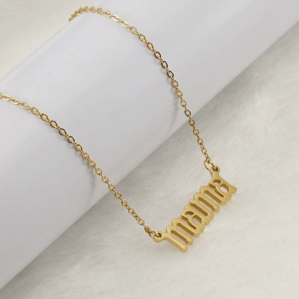 316L Stainless Steel English Letter Necklace For Women