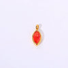 Titanium Steel Fashion Geometric Birthstone Zircon Ladies Pendant Jewelry With Horse's Eye Design And Electroplating