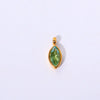 Titanium Steel Fashion Geometric Birthstone Zircon Ladies Pendant Jewelry With Horse's Eye Design And Electroplating