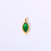 Titanium Steel Fashion Geometric Birthstone Zircon Ladies Pendant Jewelry With Horse's Eye Design And Electroplating