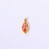 Titanium Steel Fashion Geometric Birthstone Zircon Ladies Pendant Jewelry With Horse's Eye Design And Electroplating