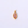 Titanium Steel Fashion Geometric Birthstone Zircon Ladies Pendant Jewelry With Horse's Eye Design And Electroplating