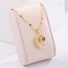Titanium Steel Female Moon Projection All Match Clavicle Necklace