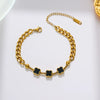 Titanium Steel Flower Clover Women's Fashion Simple Electroplated Bracelet
