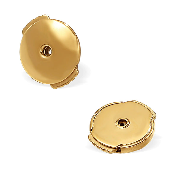 316L Stainless Steel Flying Saucer Earring Accessories Electroplated