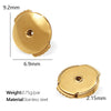 316L Stainless Steel Flying Saucer Earring Accessories Electroplated