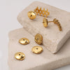 316L Stainless Steel Flying Saucer Earring Accessories Electroplated
