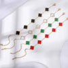 Titanium Steel Fourleaf Clover Electroplated Bracelet Light Luxury Style