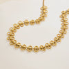 Titanium Steel Fourleaf Clover Geometric Necklace For Women With Electroplating