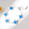 Titanium Steel Fourleaf Clover Jewelry Set For Women Electroplated