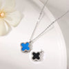 Titanium Steel Fourleaf Clover Jewelry Set For Women Electroplated