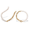 316L Stainless Steel Freshwater Pearl Bracelet And Necklace With Electroplating And Simple Stylish Design