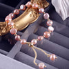 Titanium Steel Freshwater Pearl Geometric Baroque Irregular Women's Bracelet With Electroplating