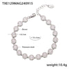 Titanium Steel Full Diamond 3A Zircon Mixed Color Bracelet And Necklace Jewelry Suit With Pvd Vacuum Plating For Women