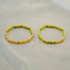 Titanium Steel Geometric Beaded Handmade Bracelet