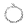 316L Stainless Steel Geometric Chain Stitching Personality Necklace And Bracelet Jewelry Electroplated
