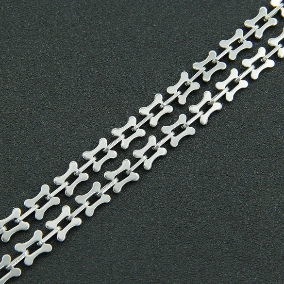 Titanium Steel Geometric Cross Chain Stitching Unisex Necklace