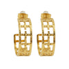 316L Stainless Steel Geometric Cross Electroplated Women's Earrings