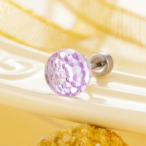 Titanium Steel Geometric Crystal Screw Ear Nail