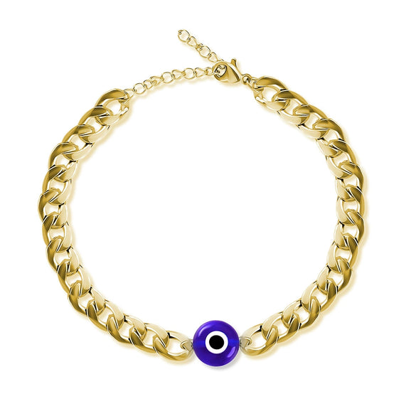 Titanium Steel Geometric Cuban Chain Bracelet For Women And Men Hip Hop Style Thick Non Fading Link Bracelet