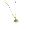 Titanium Steel Geometric Diamond Inlaid Women's Fashionable Clavicle Necklace