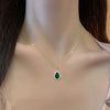Titanium Steel Geometric Diamond Zircon Women's Ochain Necklace