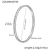 316L Stainless Steel Geometric Diamondencrusted Electroplated Fashion Ladies Bracelet