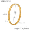 316L Stainless Steel Geometric Diamondencrusted Electroplated Fashion Ladies Bracelet