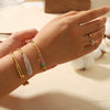 Titanium Steel Geometric Electroplated Bracelet