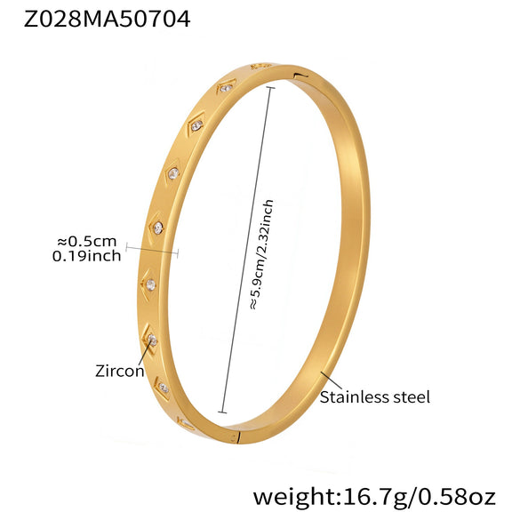 Titanium Steel Geometric Electroplated Fashion Ladies Bracelet