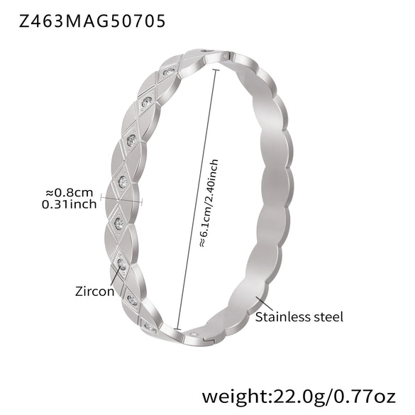Titanium Steel Geometric Electroplated Fashion Ladies Bracelet