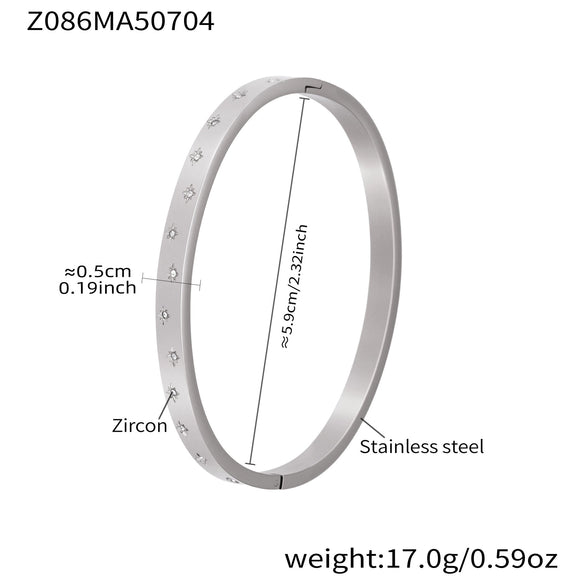 Titanium Steel Geometric Electroplated Fashion Ladies Bracelet