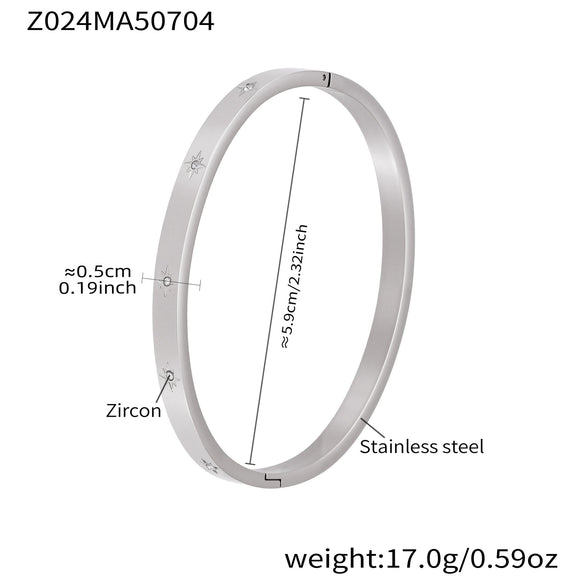 Titanium Steel Geometric Electroplated Fashion Ladies Bracelet