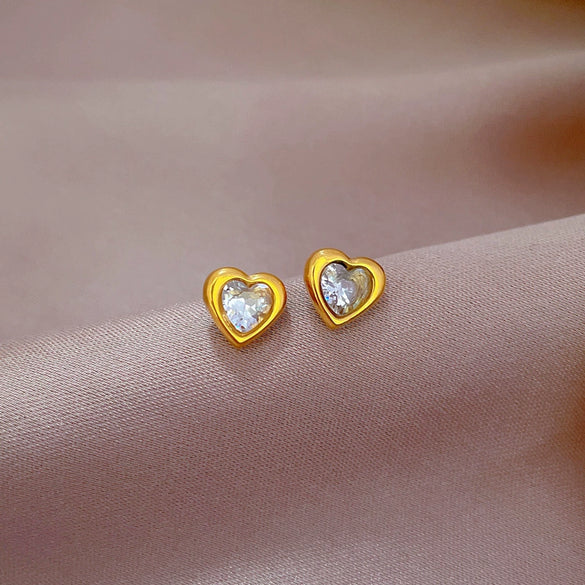 Titanium Steel Geometric Electroplated Minimalist Style Earrings For Women