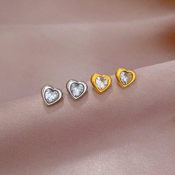 Titanium Steel Geometric Electroplated Minimalist Style Earrings For Women