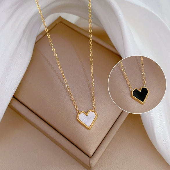 Titanium Steel Geometric Electroplated Necklace Unisex