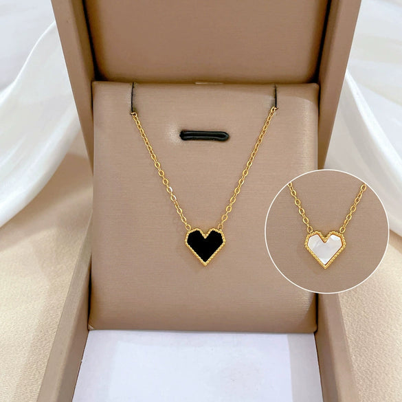 Titanium Steel Geometric Electroplated Necklace Unisex