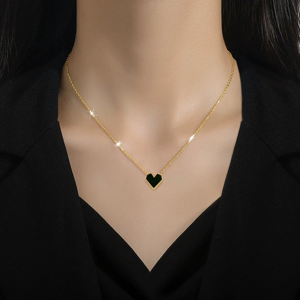 Titanium Steel Geometric Electroplated Necklace Unisex