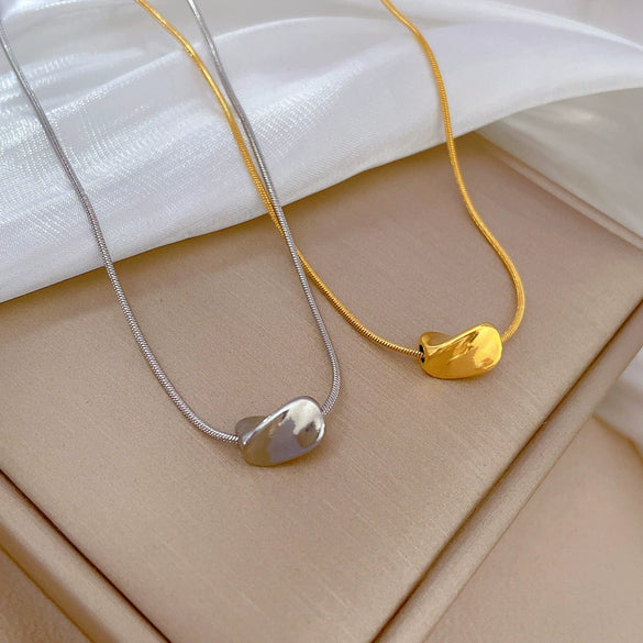 Titanium Steel Geometric Electroplated Necklace