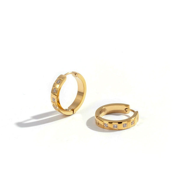 Titanium Steel Geometric Electroplated Simple Retro Fashion Women's Ear Buckle